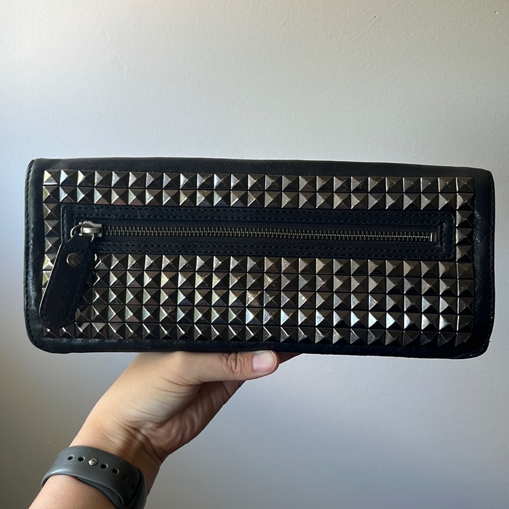 Vintage studded BCBG MAX AZRIA clutch